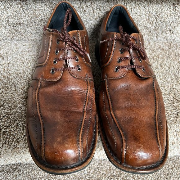 Clarks Shoes Clarks Mens Tan Leather Dress Shoes Poshmark